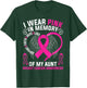 I Wear Pink In Memory Of My Aunt Breast Cancer Awareness T-Shirt - T-Shirt | Forest