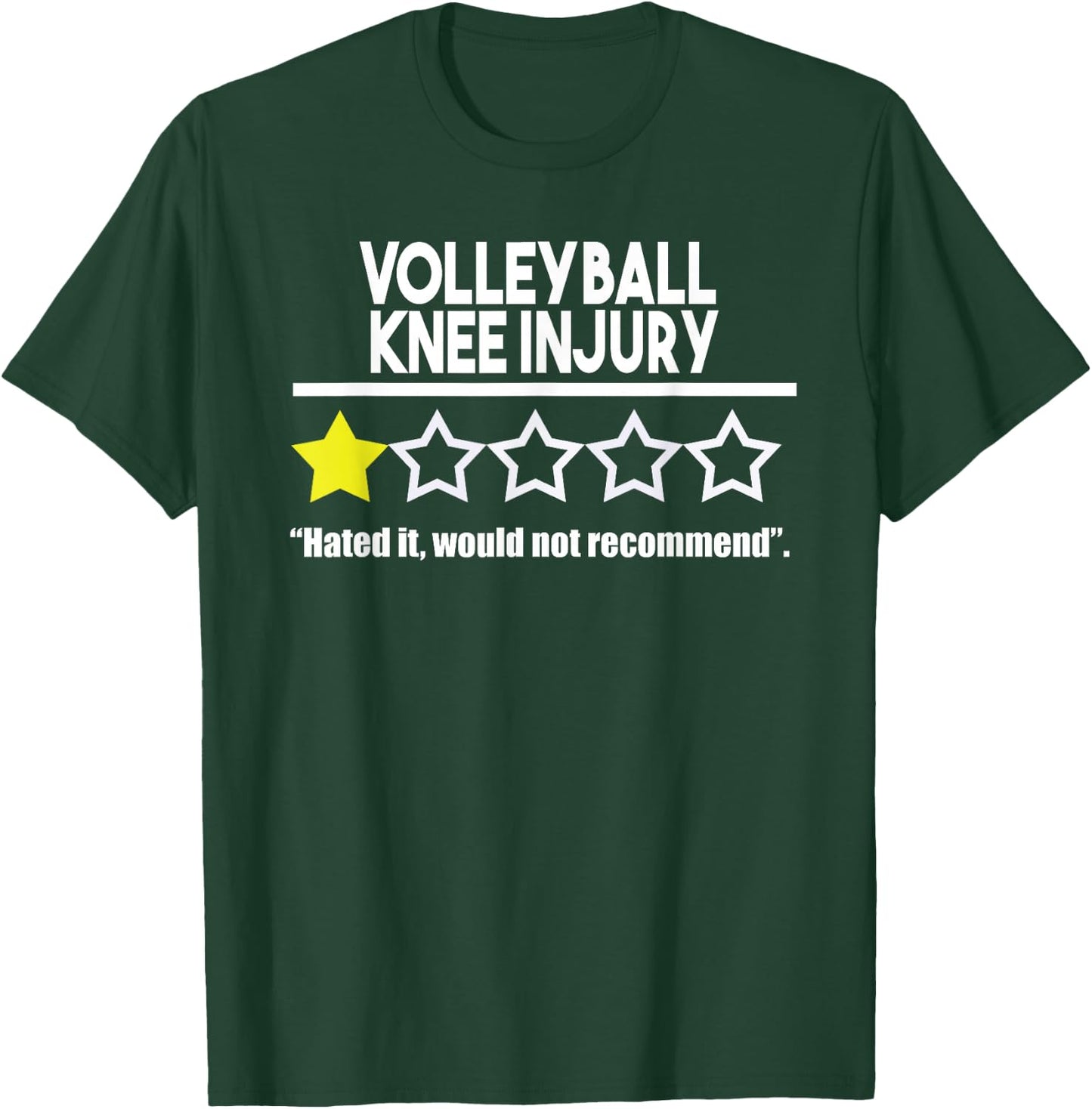 Knee Injury Essential for Volleyball Player Get Well Soon T-Shirt - T-Shirt | Forest