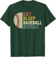 Funny Eat Sleep Play Baseball Repeat Catcher Brother Youth T-Shirt - T-Shirt | Forest