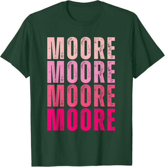 Moore Personalized Name I Love Moore Vintage T-Shirt - T-Shirt | Forest