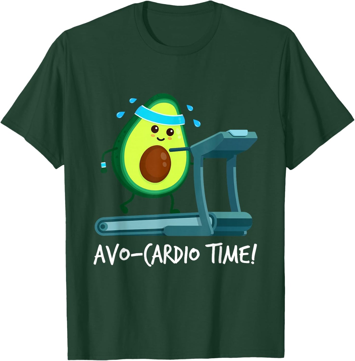 It's AVO-CARDIO Pajamas Time! Fitness Avocado T-Shirt - T-Shirt | Forest