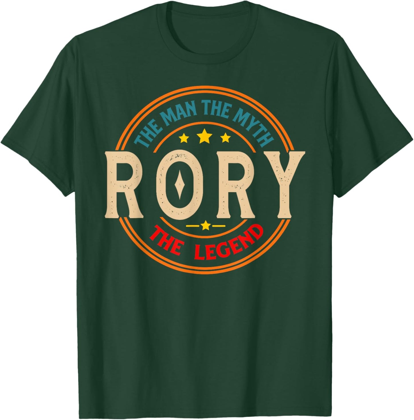 RORY The Man The Myth The Legend Vintage Personalized T-Shirt - T-Shirt | Forest