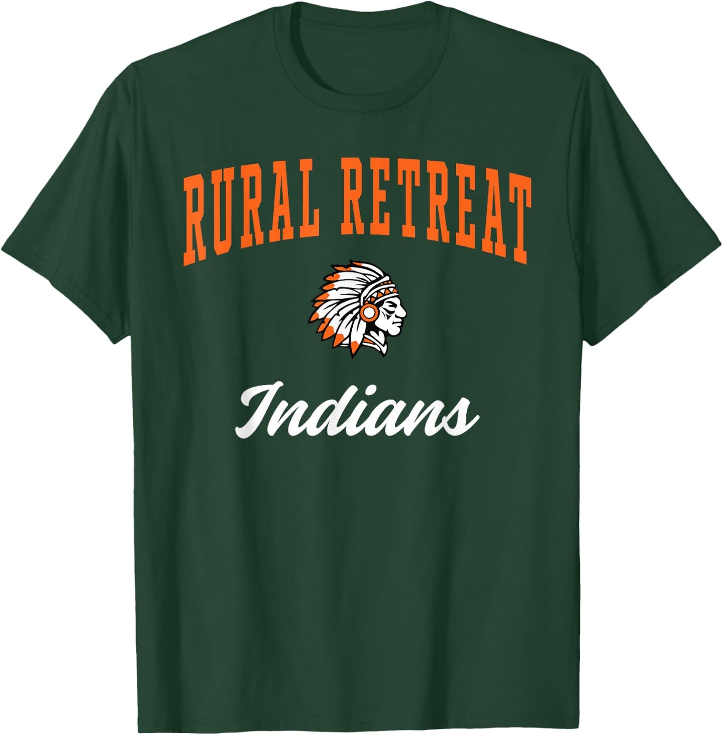 Rural Retreat High School Indians T-Shirt - T-Shirt | Forest
