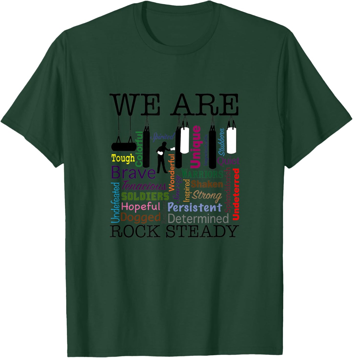 We are Rock Steady Women's Boxing Word Art T-Shirt - T-Shirt | Forest