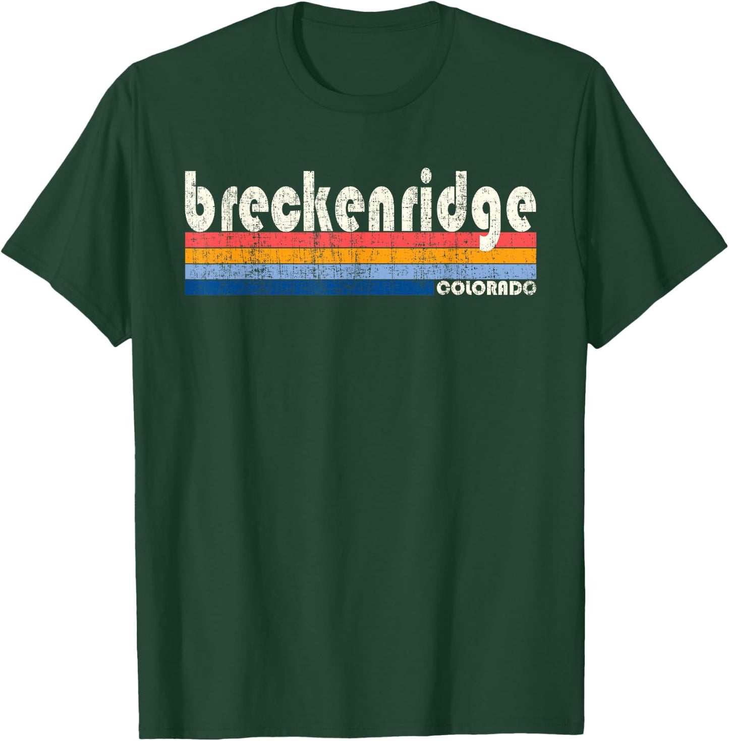 Vintage 70s 80s Style Breckenridge, CO T-Shirt - T-Shirt | Forest