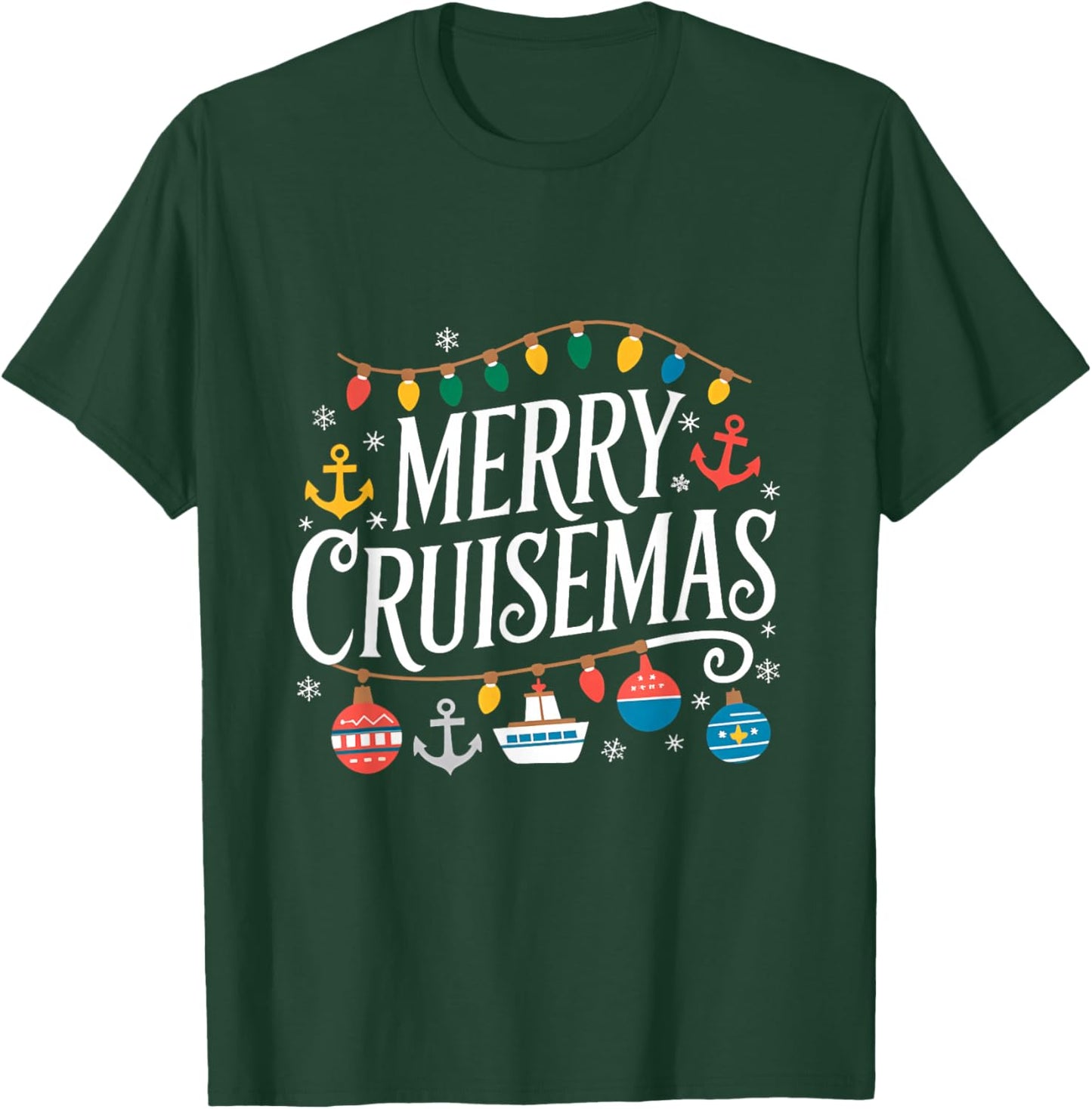 Merry Cruisemas Christmas Cruise Shirts Family Cruisin Lover T-Shirt - T-Shirt | Forest