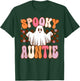 Spooky Auntie Halloween Aunt Ghost Costume Retro Groovy T-Shirt - T-Shirt | Forest