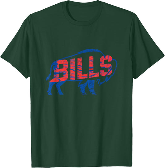 Retro Buffalo Name Personalized Women Kid T-Shirt - T-Shirt | Forest
