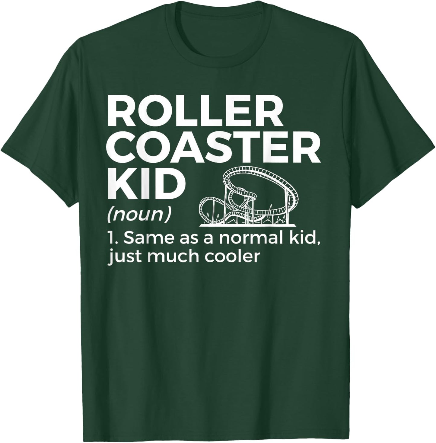 Funny Roller Coaster Kid Definition T-Shirt - T-Shirt | Forest