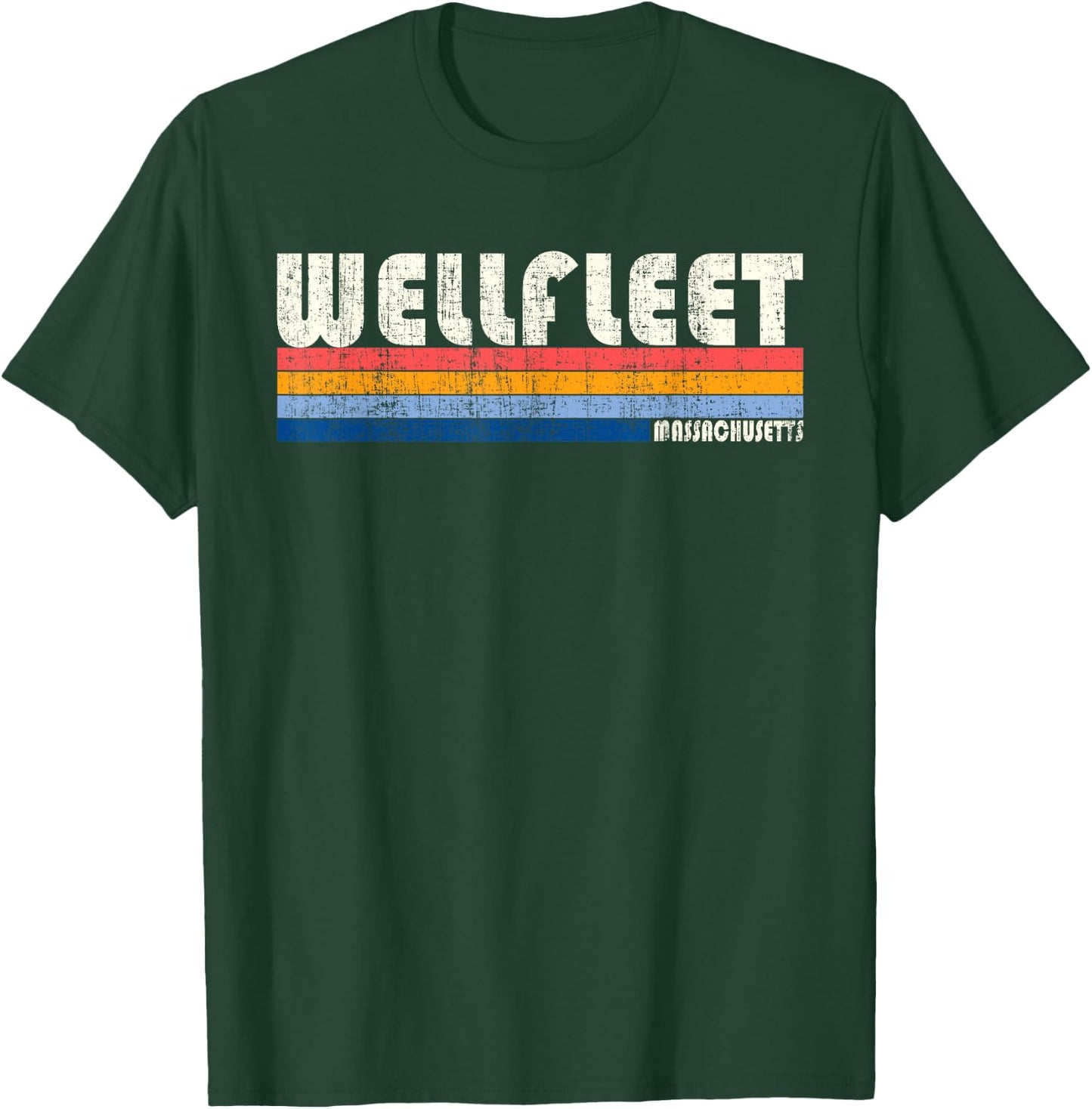 Vintage 70s 80s Style Wellfleet MA T-Shirt - T-Shirt | Forest