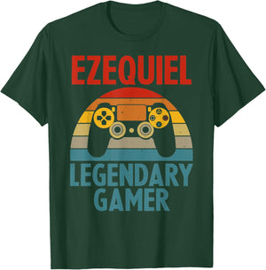 EZEQUIEL Gift Name Personalized Funny Gaming Geek Birthday T-Shirt - T-Shirt | Forest