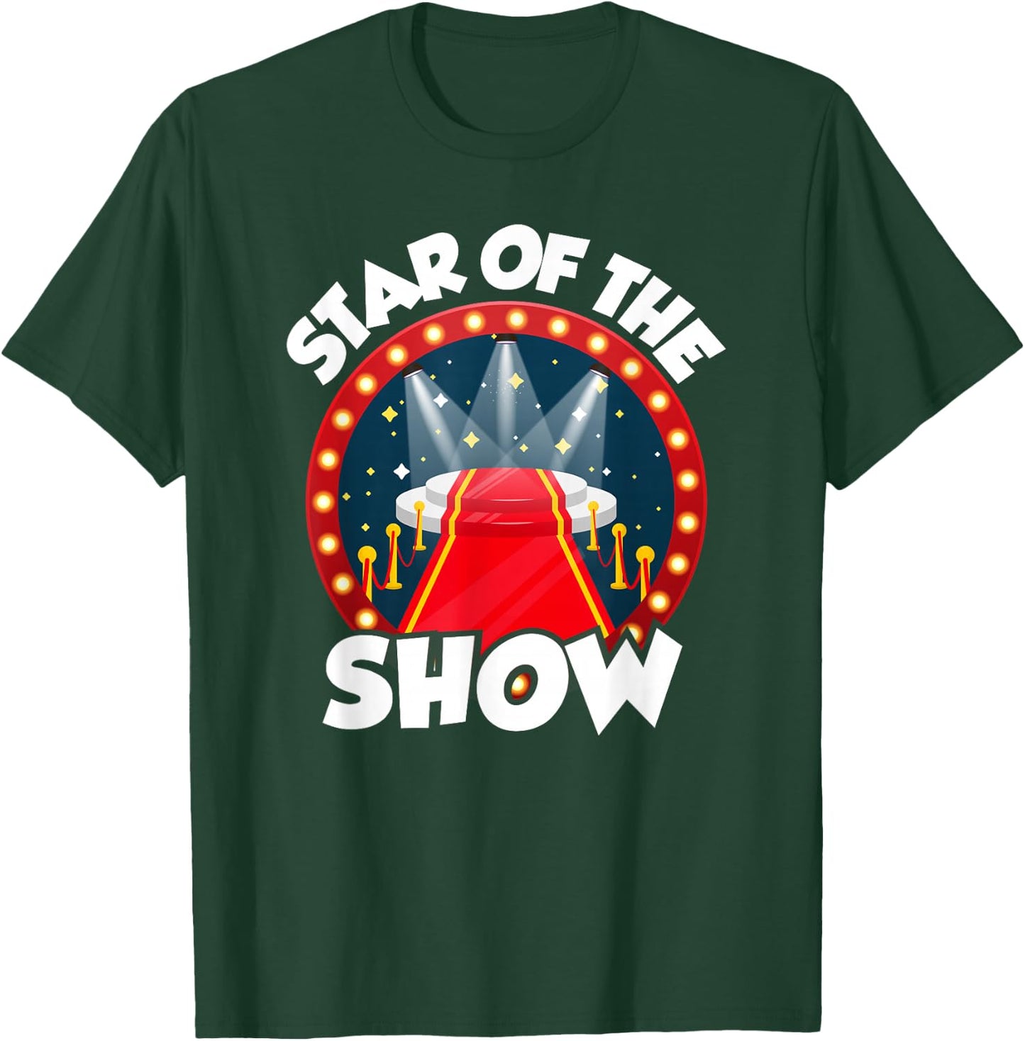 Star of The Show Movie Night - Movie Birthday T-Shirt - T-Shirt | Forest