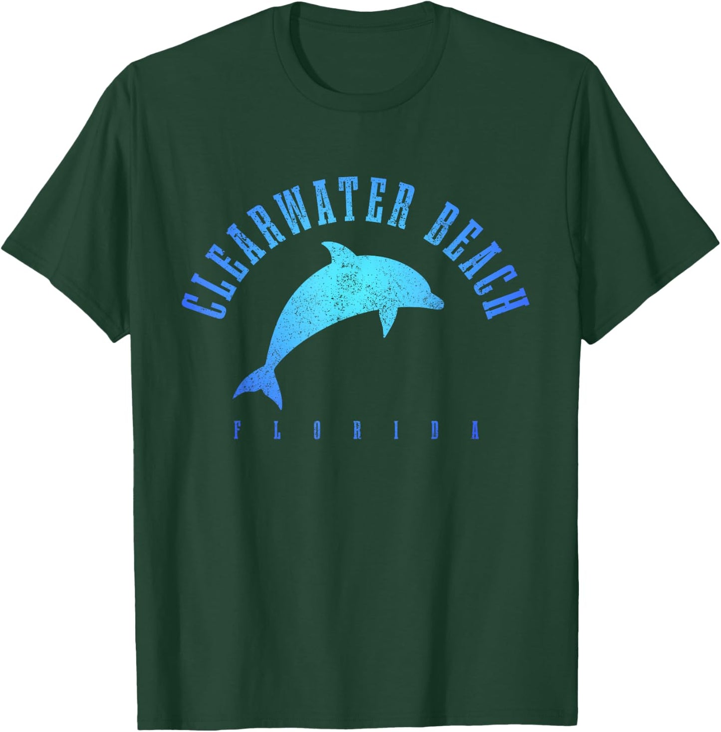 Clearwater Beach Florida FL Dolphin Vacation Souvenir T-Shirt - T-Shirt | Forest