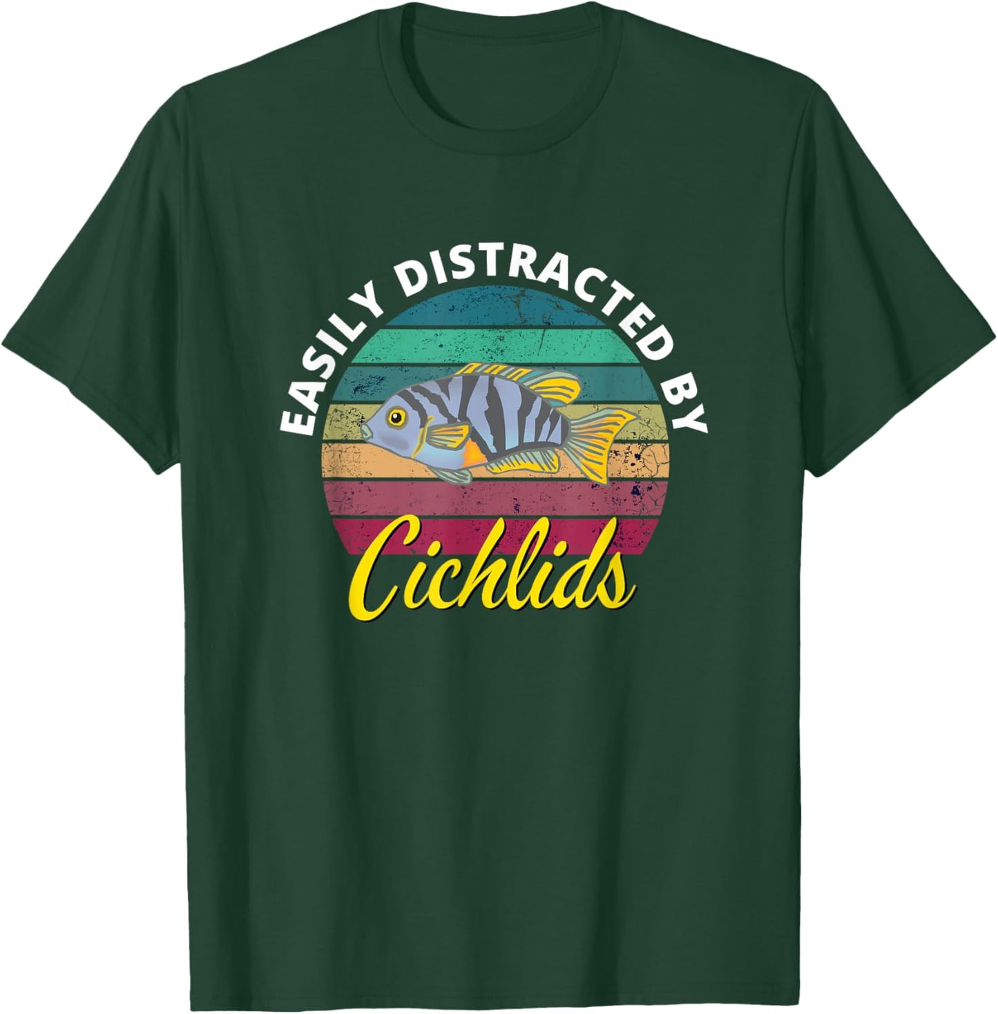 African Cichlids Peacock Cichlid Breeders Keepers Aquarium T-Shirt - T-Shirt | Forest
