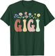 Gigi Gifts Women Wildflower Floral Design Gigi T-Shirt - T-Shirt | Forest