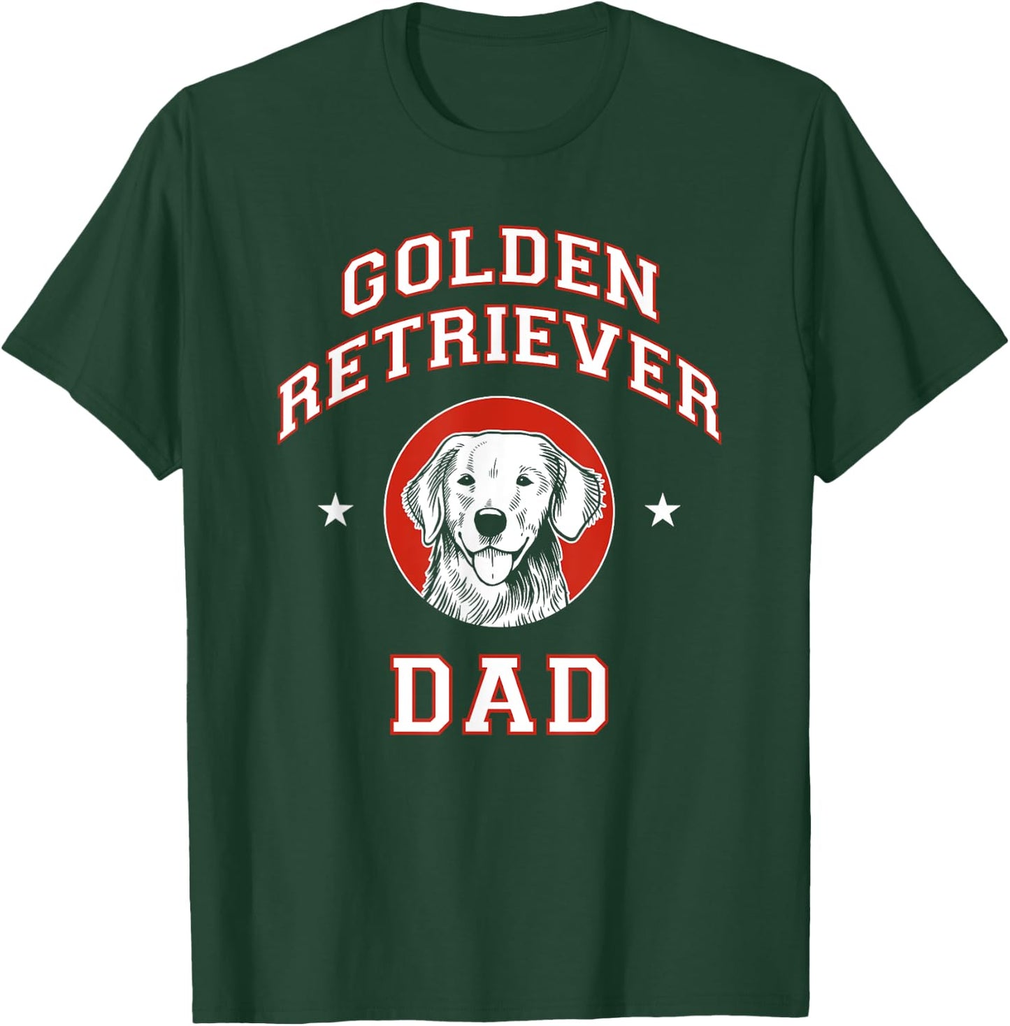 Golden Retriever Dad Dog Father Men Women Girls Kids T-Shirt - T-Shirt | Forest
