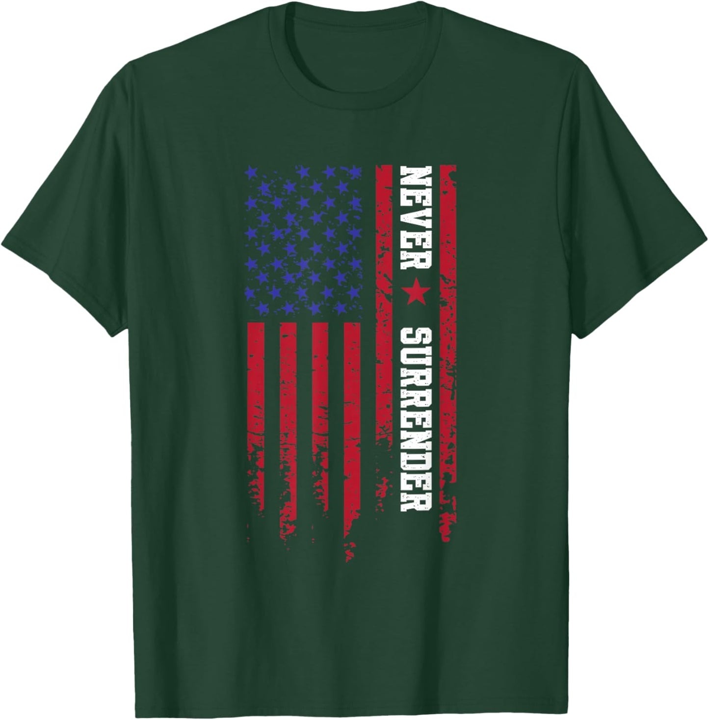 Trump Never Surrender 2024, Support Trump T-Shirt - T-Shirt | Forest