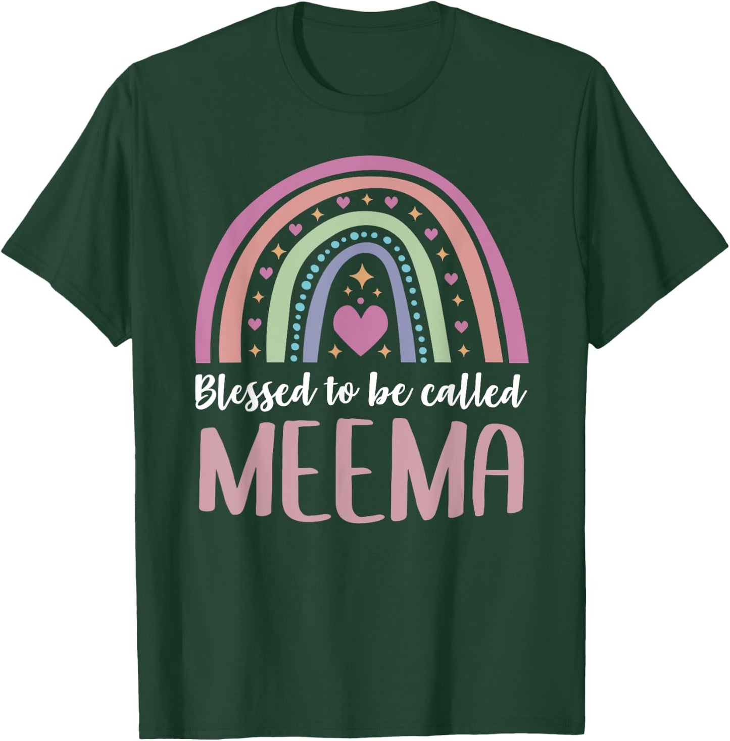Blessed to be called Meema idea Mother's Day Meema T-Shirt - T-Shirt | Forest