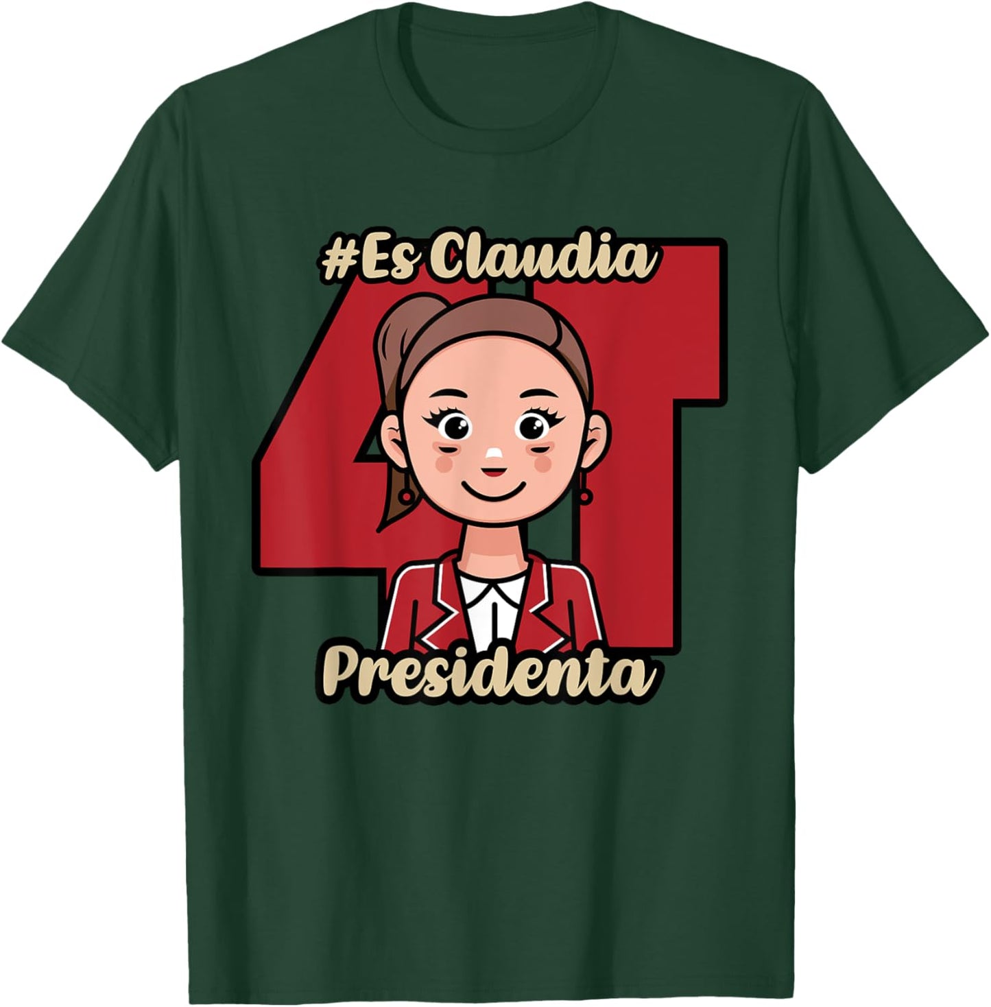 Claudia Sheinbaum Pardo Presidenta drawing kawaii T-Shirt - T-Shirt | Forest