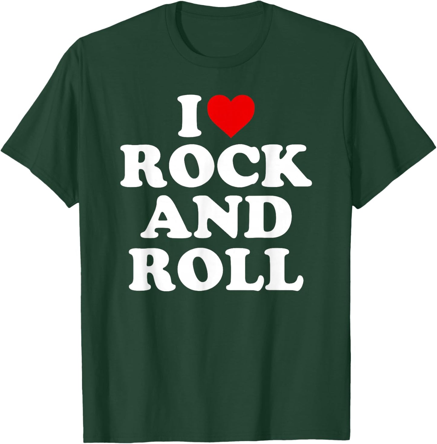 I Love Rock And Roll - Heart T-Shirt - T-Shirt | Forest