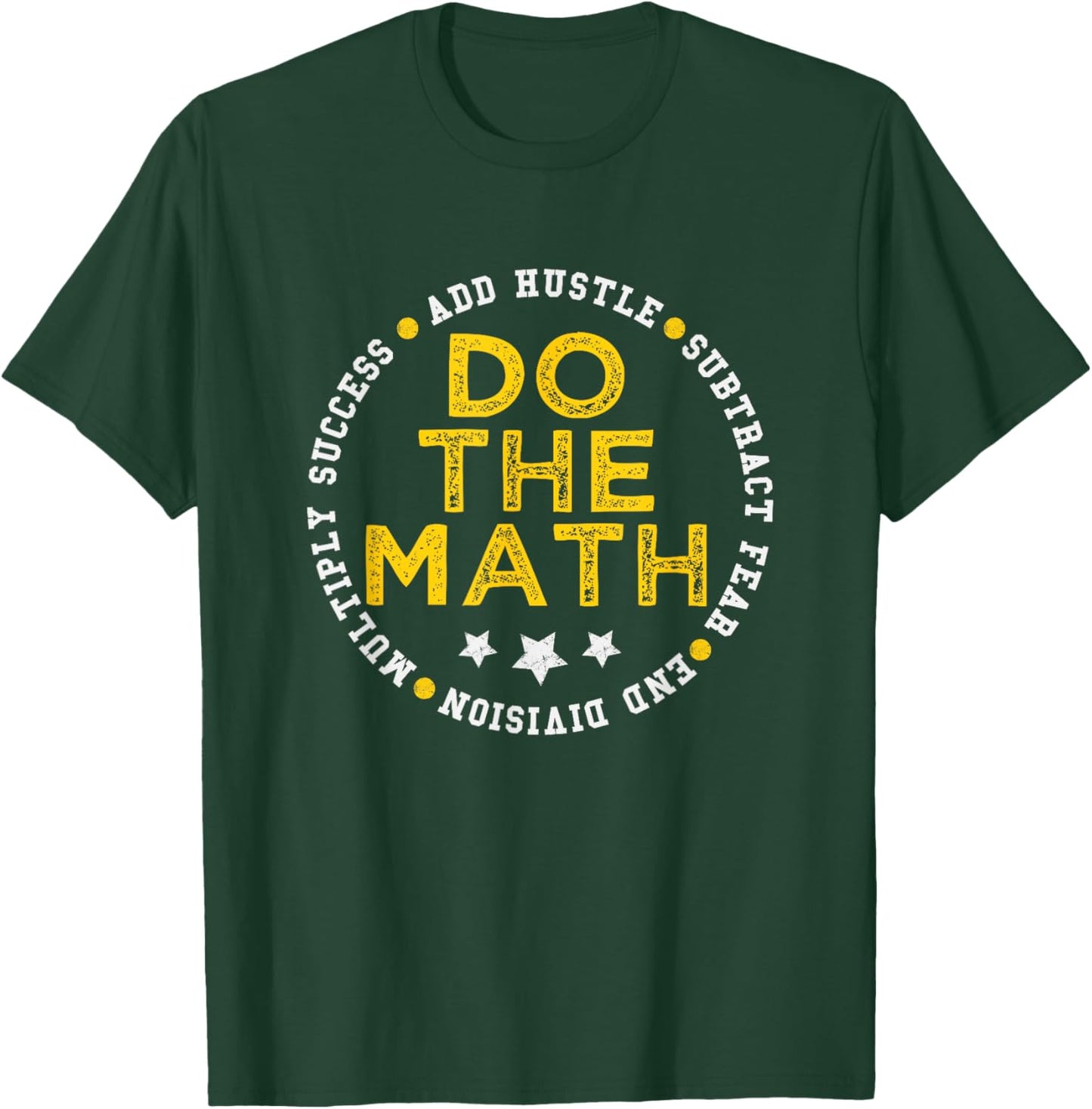 Varsity-Gold Yellow Do The Math University-Gold Yellow T-Shirt - T-Shirt | Forest