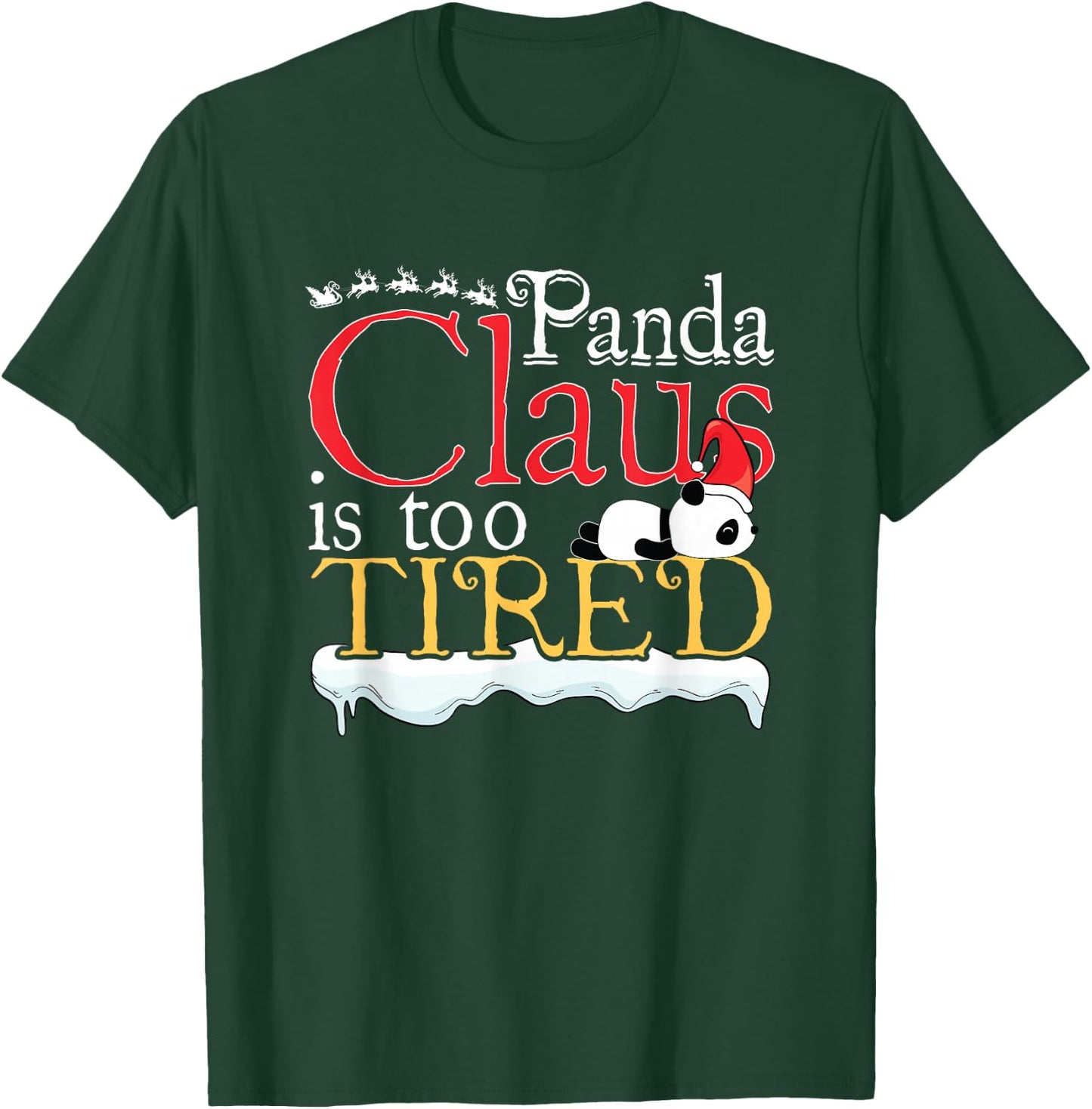 Panda Bear Cute Animal Lover Funny Panda Ugly Christmas T-Shirt - T-Shirt | Forest