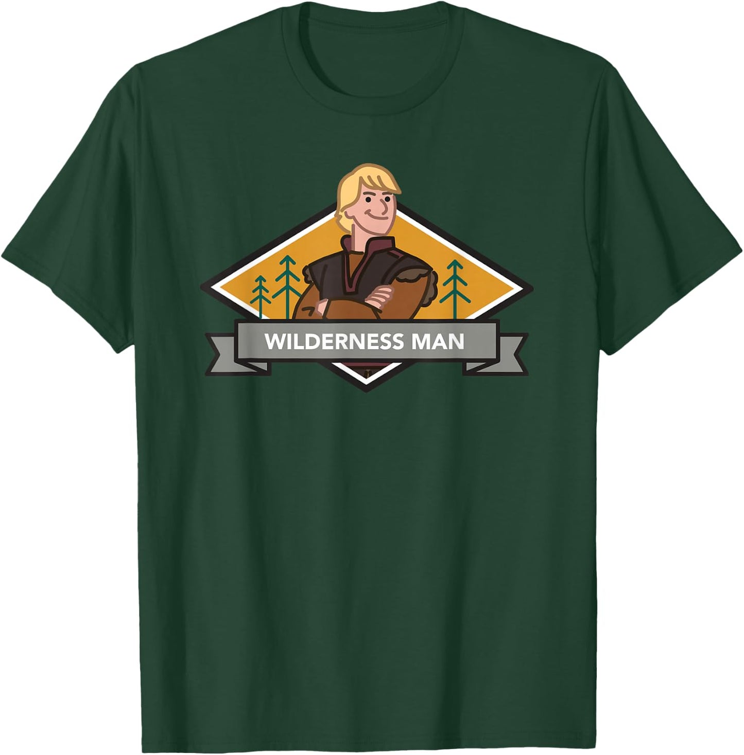 Disney Frozen 2 Kristoff Wilderness Man T-Shirt - T-Shirt | Forest