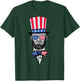 Abe Lincoln American Patriotic Flag Hat Sunglasses Tie BZR T-Shirt - T-Shirt | Forest
