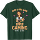 Cats and Gaming - Just A Girl Who Loves Cats and Gaming Gift T-Shirt - T-Shirt | Forest