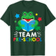 Team Pre-School Reading Frog Back To School Book Lover Gift T-Shirt - T-Shirt | Forest