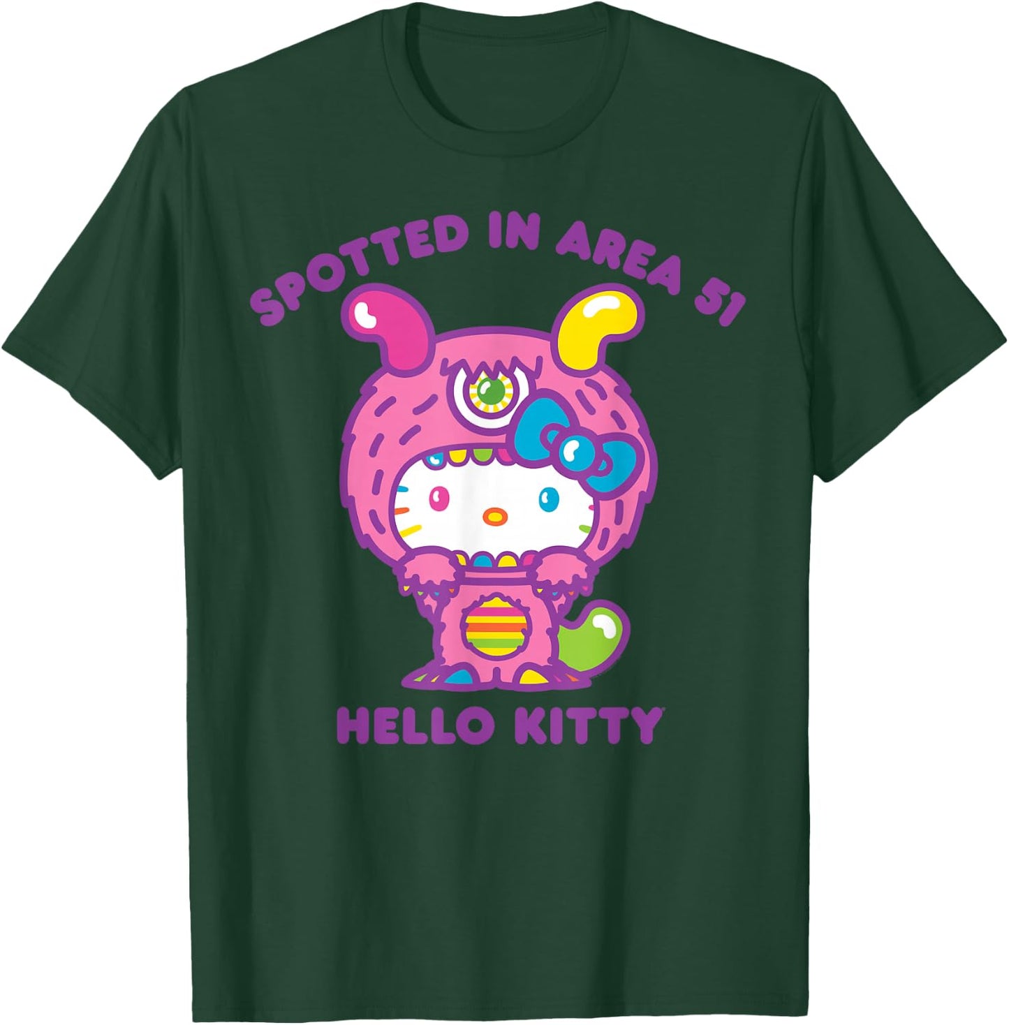 Hello Kitty Spotted in Area 51 Alien Sighting T-Shirt - T-Shirt | Forest