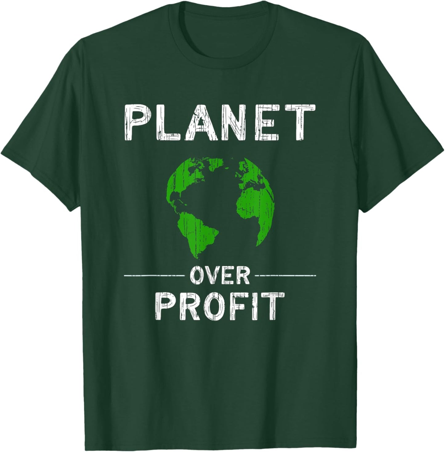 Green Environmental Art and Ecology Planet Awareness T-Shirt - T-Shirt | Forest