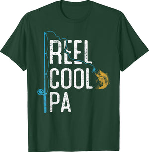 Fishing Reel cool Pa Father’s Day Gift Fisherman Pa T-Shirt - T-Shirt | Forest