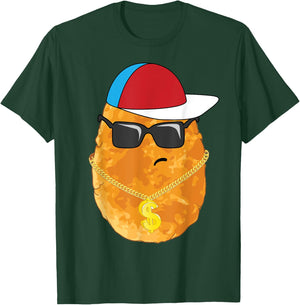 Cool Chicken Nugget Art For Boys Kids Chicken Nugget Lover T-Shirt - T-Shirt | Forest