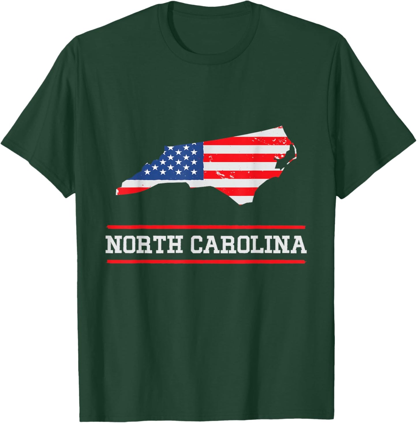 North Carolina US Flagge - US Staat North Carolina Souvenir T-Shirt - T-Shirt | Forest