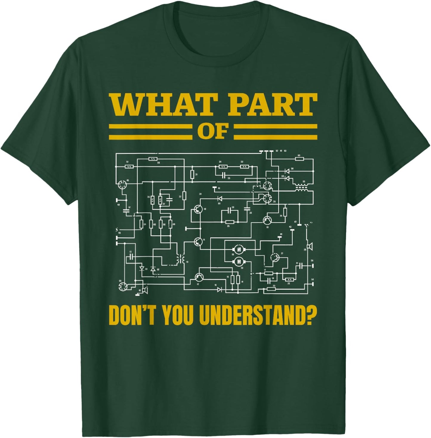 Funny What Part of Don't You Understand, Funny Electrician , Black, Small T-Shirt - T-Shirt | Forest
