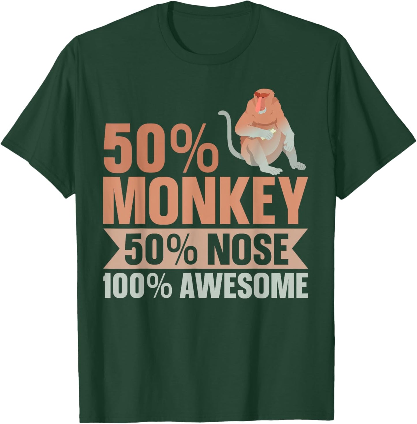 Long Nosed Monkey Design for a Proboscis Monkey Expert T-Shirt - T-Shirt | Forest