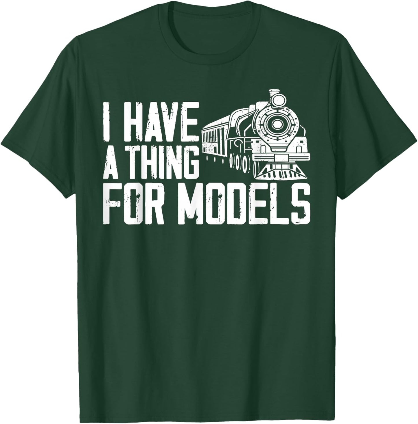 Steam Train Driver Trainspotting Locomotive Pun Vintage I T-Shirt - T-Shirt | Forest