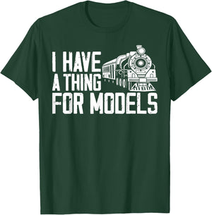 Steam Train Driver Trainspotting Locomotive Pun Vintage I T-Shirt - T-Shirt | Forest