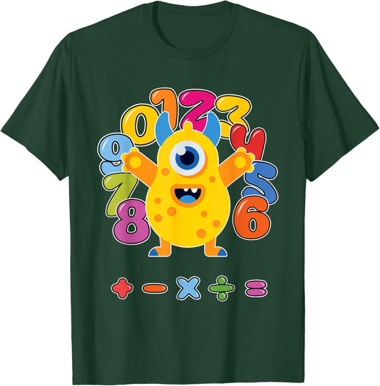 Number t shirts kids number day costume cool monster costume T-Shirt - T-Shirt | Forest