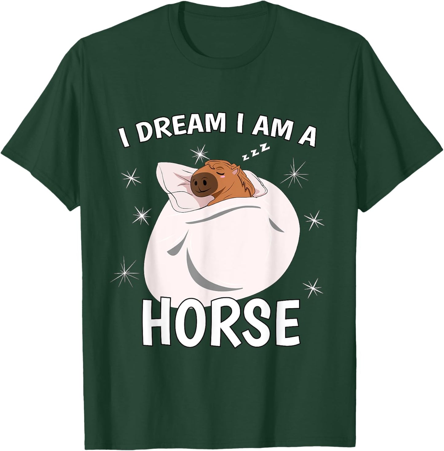 Sleeping Shirt PJ Pajama Top I Dream I Am A Horse T-Shirt - T-Shirt | Forest
