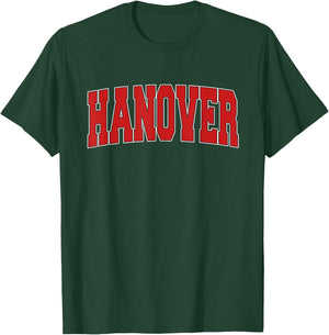 HANOVER IN INDIANA Varsity Style USA Vintage Sports T-Shirt - T-Shirt | Forest