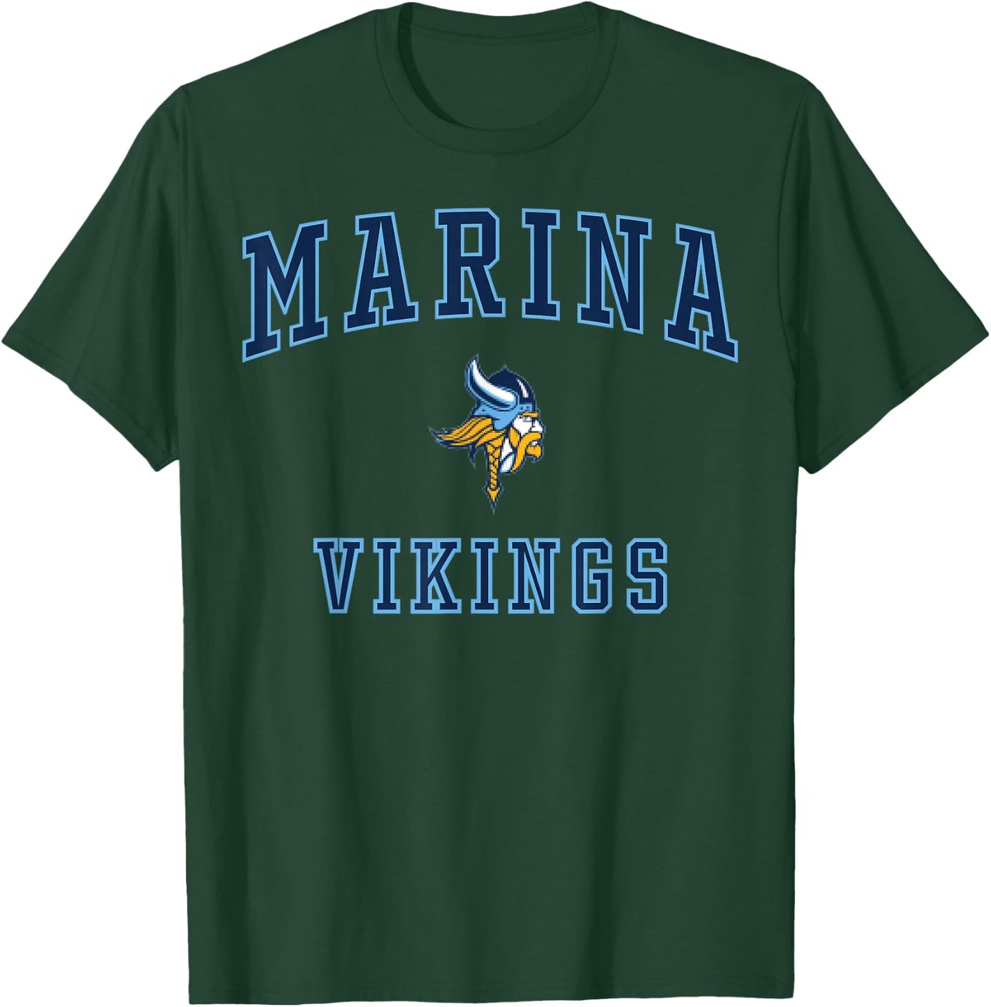 Marina High School Vikings C1 T-Shirt - T-Shirt | Forest