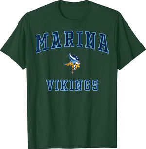 Marina High School Vikings C1 T-Shirt - T-Shirt | Forest