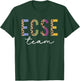 ECSE Team Leopard Back to School Cute Teachers Women Girl T-Shirt - T-Shirt | Forest