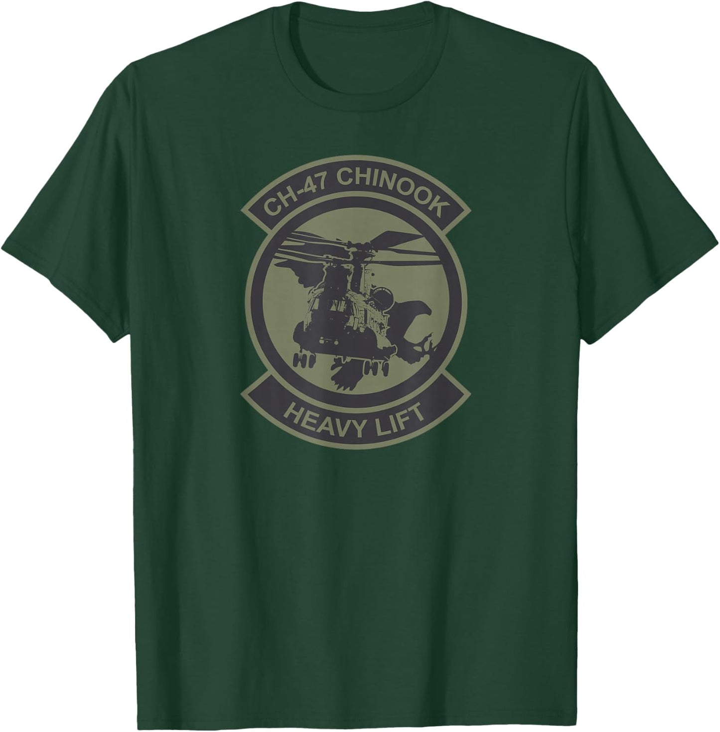 CH-47 Chinook (subdued) T-Shirt - T-Shirt | Forest