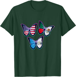 Multiculti Heritage. Guatemala, Mexico and the USA T-Shirt - T-Shirt | Forest