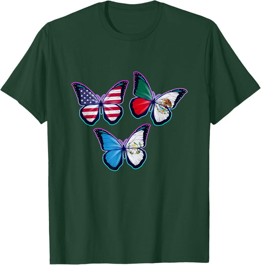 Multiculti Heritage. Guatemala, Mexico and the USA T-Shirt - T-Shirt | Forest