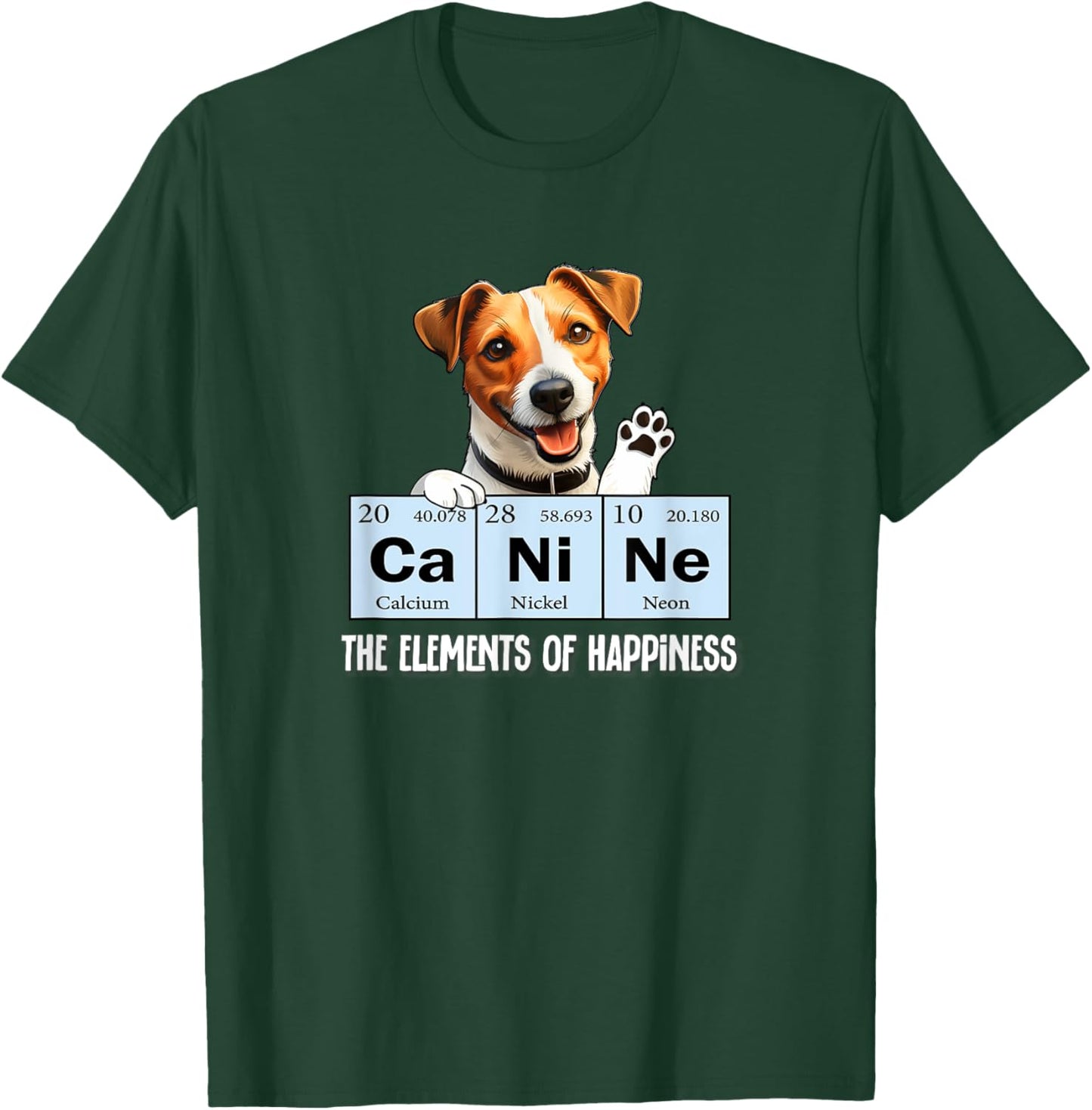 Elements of Happiness Canine JRT Dog Lover Jack Russell T-Shirt - T-Shirt | Forest