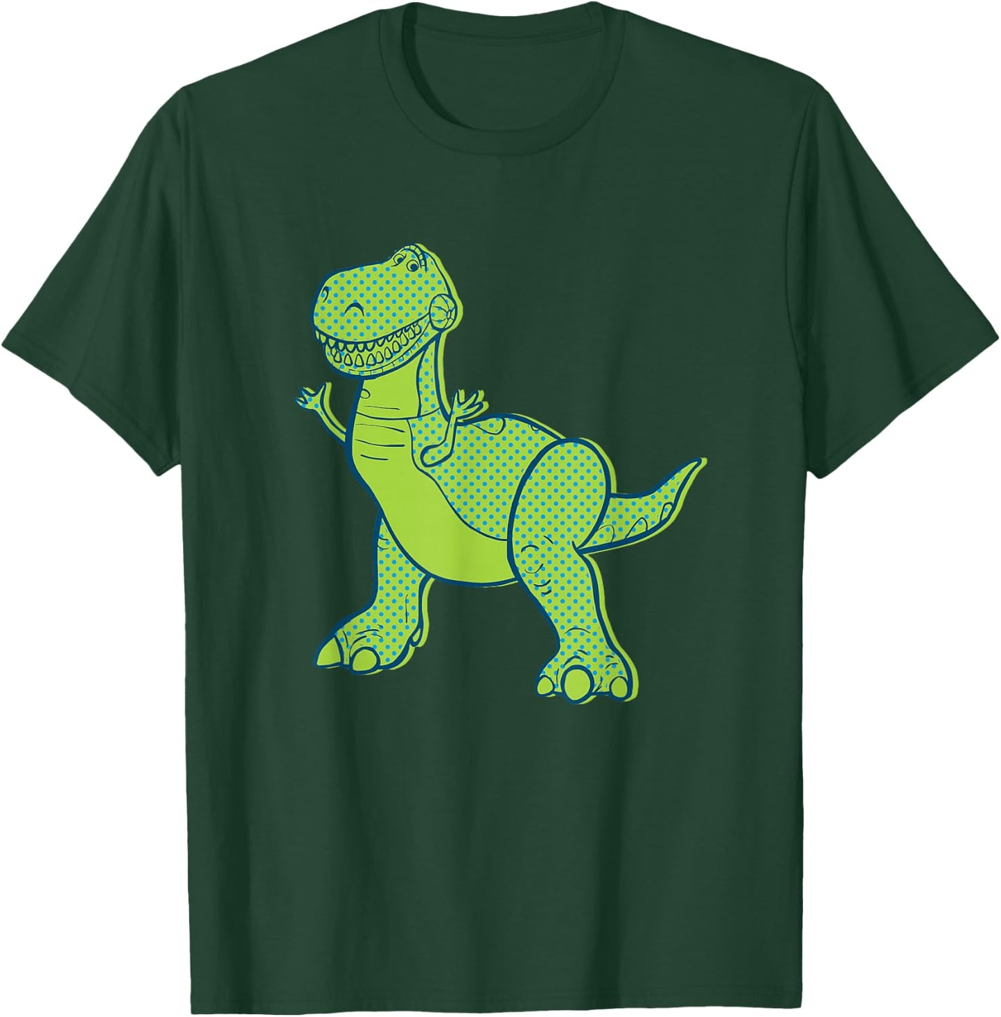 Disney Pixar Toy Story 4 Rex Halftone T-Shirt - T-Shirt | Forest